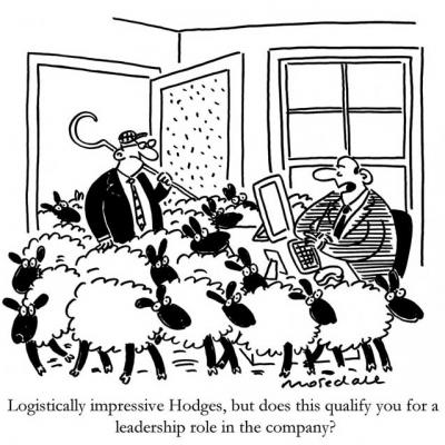 London Cartoonists Leadership Quality Cartoon