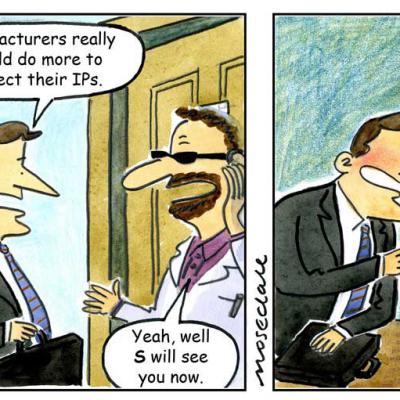 London Cartoonists Cartoon Strip IP Espionage