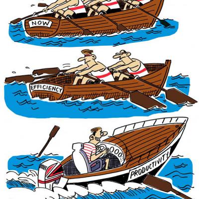 London Cartoonists Rowing Cartoon Strip
