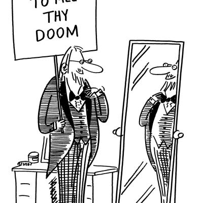 London Cartoonists Apocalypse Dress Code Cartoon